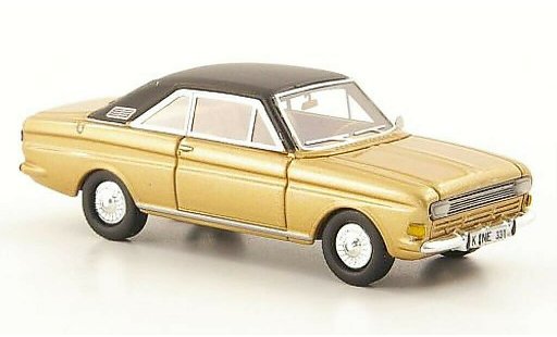 Ford Taunus 15M 1/87 Neo P6 Coupe gold/black 1968 diecast model cars