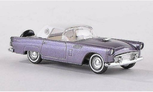Ford Thunderbird Two-Seater 1/87 Busch Hardtop grey-purple 1956 diecast model cars