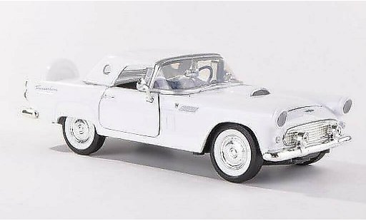 Ford Thunderbird Two-Seater 1/24 Motormax white 1956 diecast model cars