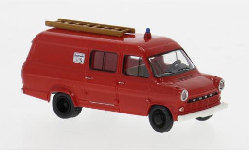 Ford Transit 1/87 Brekina rot/weiss 1970 Feuerwehr 1:87 diecast model cars