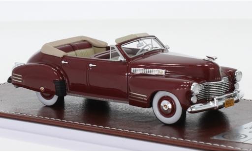 Diecast model cars Cadillac Series 62 1/43 GIM   Great Iconic Models Convertible Sedan metallic red 1941 Cadillac Series 62 1/43 GIM   Great Iconic Models Convertible Sedan metallic red 1941 diecast model cars