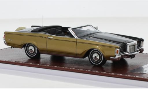 Lincoln Mark 1/43 GIM   Great Iconic Models III Convertible black/gold 1971 diecast model cars