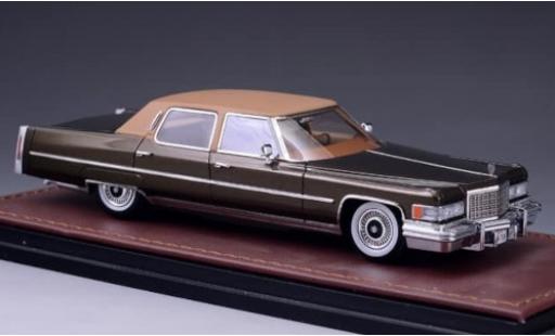 Diecast model cars Cadillac Fleetwood 1/43 GLM Brougham metallic brown/brown 1976 Cadillac Fleetwood 1/43 GLM Brougham metallic brown/brown 1976 diecast model cars