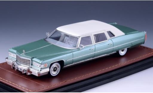 Cadillac Series 75 1/43 GLM Fleetwood metallic green/white 1976 diecast model cars