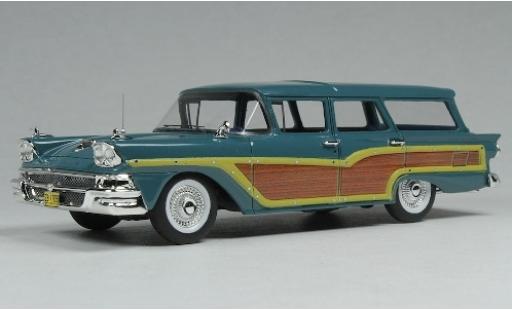 Diecast model cars Ford Country Squire 1/43 Goldvarg Collections blue/Holzoptik 1958 Ford Country Squire 1/43 Goldvarg Collections blue/Holzoptik 1958 diecast model cars