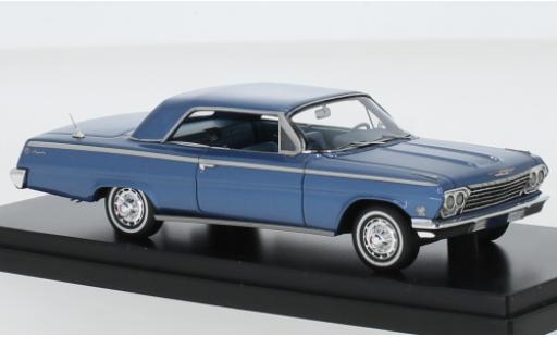 Diecast model cars Chevrolet Impala 1/43 Goldvarg Collections SS Hardtop metallise blue 1962 Chevrolet Impala 1/43 Goldvarg Collections SS Hardtop metallise blue 1962 diecast model cars