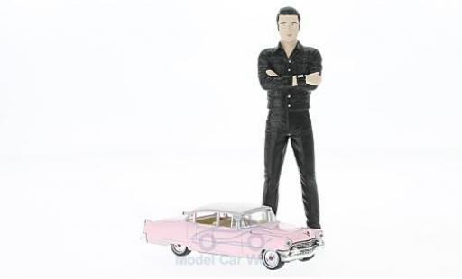 Diecast model cars Cadillac Fleetwood 1/18 Greenlight Series 60 pink 1955 mit Elvis Figur in 1:18 ohne Vitrine Cadillac Fleetwood 1/18 Greenlight Series 60 pink 1955 mit Elvis Figur in 1:18 ohne Vitrine diecast model cars