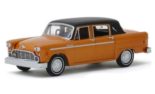Diecast model cars Checker Marathon 1/64 Greenlight metallic orange/matt-black 1972 Checker Marathon 1/64 Greenlight metallic orange/matt-black 1972 diecast model cars