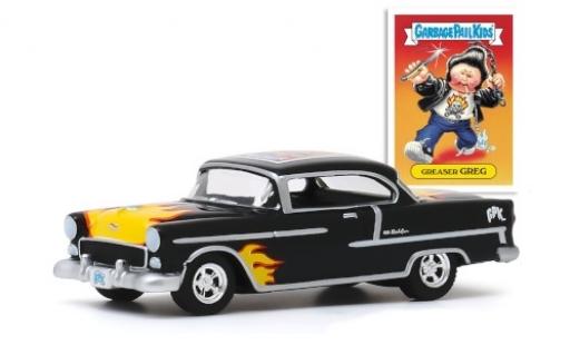 Diecast model cars Chevrolet Bel Air 1/64 Greenlight Tuning black/Dekor 1955 Greaser Greg Chevrolet Bel Air 1/64 Greenlight Tuning black/Dekor 1955 Greaser Greg diecast model cars