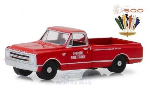Chevrolet C-10 1/64 Greenlight Indianapolis 500 Official Fire Truck 1967 51th Indianapolis 500 diecast model cars