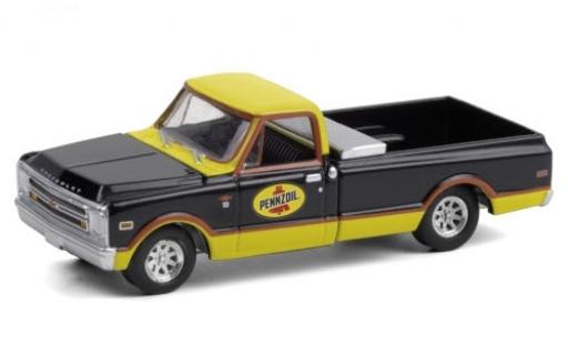 Chevrolet C-10 1/64 Greenlight Pennzoil 1968 diecast model cars
