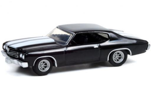 Diecast model cars Chevrolet Chevelle 1/64 Greenlight Custom black/white 1970 Chevrolet Chevelle 1/64 Greenlight Custom black/white 1970 diecast model cars