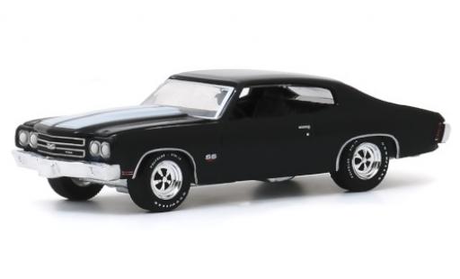 Diecast model cars Chevrolet Chevelle 1/64 Greenlight SS 454 black/white 1970 Chevrolet Chevelle 1/64 Greenlight SS 454 black/white 1970 diecast model cars