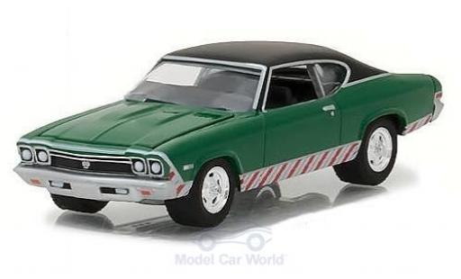 Diecast model cars Chevrolet Chevelle 1/64 Greenlight SS green/black 1968 Chevrolet Chevelle 1/64 Greenlight SS green/black 1968 diecast model cars