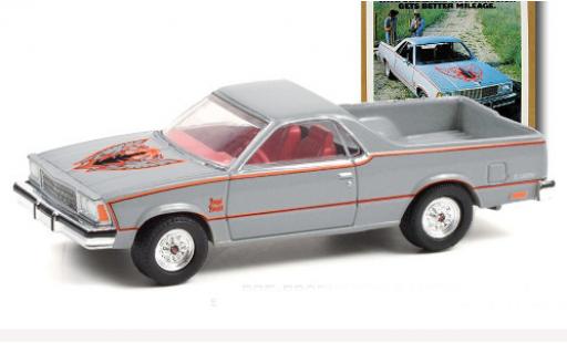 Diecast model cars Chevrolet El Camino 1/64 Greenlight grey/Dekor 1980 Chevrolet El Camino 1/64 Greenlight grey/Dekor 1980 diecast model cars
