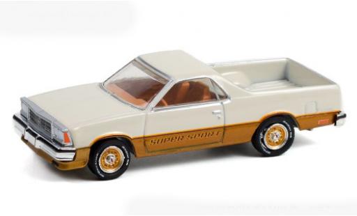Diecast model cars Chevrolet El Camino 1/64 Greenlight SS beige/bronze 1980 Chevrolet El Camino 1/64 Greenlight SS beige/bronze 1980 diecast model cars