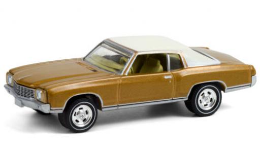 Diecast model cars Chevrolet Monte Carlo 1/64 Greenlight gold/matt-white 1970 50th Anniversaire of Chevrolet Monte Carlo 1/64 Greenlight gold/matt-white 1970 50th Anniversaire of diecast model cars