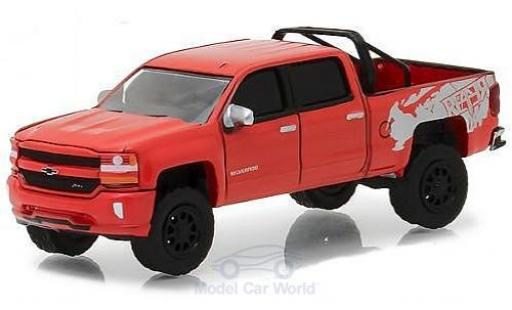 Chevrolet Silverado 1/64 Greenlight 1500 red 2018 diecast model cars