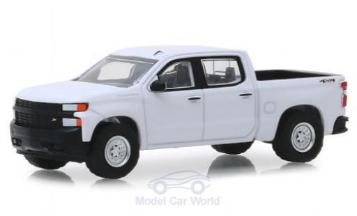 Diecast model cars Chevrolet Silverado 1/64 Greenlight 1500 white 2019 Chevrolet Silverado 1/64 Greenlight 1500 white 2019 diecast model cars