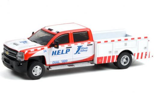 Diecast model cars Chevrolet Silverado 1/64 Greenlight 3500 Dually Service Bed Illinois Tollway - H.E.L.P. 2018 Chevrolet Silverado 1/64 Greenlight 3500 Dually Service Bed Illinois Tollway - H.E.L.P. 2018 diecast model cars