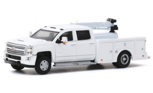 Diecast model cars Chevrolet Silverado 1/64 Greenlight 3500HD Crane Truck white 2016 Chevrolet Silverado 1/64 Greenlight 3500HD Crane Truck white 2016 diecast model cars