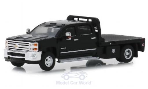 Chevrolet Silverado 1/64 Greenlight 3500HD black 2018 diecast model cars