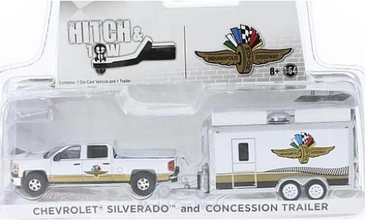 Diecast model cars Chevrolet Silverado 1/64 Greenlight Indianapolis Motor Speedway mit Verkaufsanhänger Chevrolet Silverado 1/64 Greenlight Indianapolis Motor Speedway mit Verkaufsanhänger diecast model cars