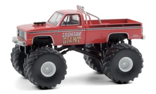 Chevrolet Silverado 1/64 Greenlight Monster Truck Crimson Giant 1987 diecast model cars