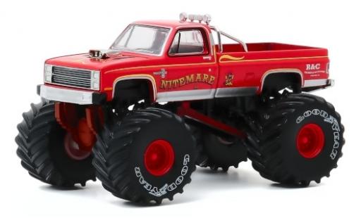 Chevrolet Silverado 1/64 Greenlight Monster Truck Nitemare II 1986 diecast model cars