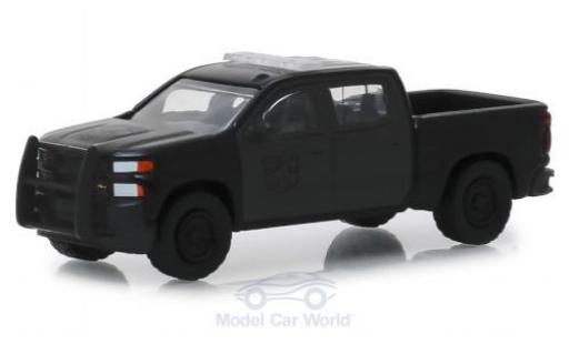 Chevrolet Silverado 1/64 Greenlight SSV black 2019 diecast model cars