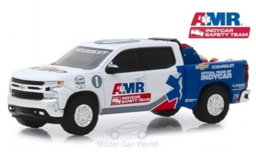 Diecast model cars Chevrolet Silverado 1/64 Greenlight white/blue Indy Car Saftey Team 2019 Chevrolet Silverado 1/64 Greenlight white/blue Indy Car Saftey Team 2019 diecast model cars