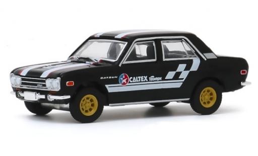 Diecast model cars Datsun 510 1/64 Greenlight 4-Door Sedan black/Dekor Caltex 1971 Datsun 510 1/64 Greenlight 4-Door Sedan black/Dekor Caltex 1971 diecast model cars