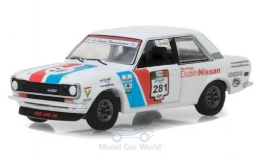 Diecast model cars Datsun 510 1/64 Greenlight Rally white 1972 Datsun 510 1/64 Greenlight Rally white 1972 diecast model cars