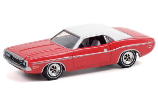 Dodge Challenger 1/64 Greenlight red/white 1970 diecast model cars
