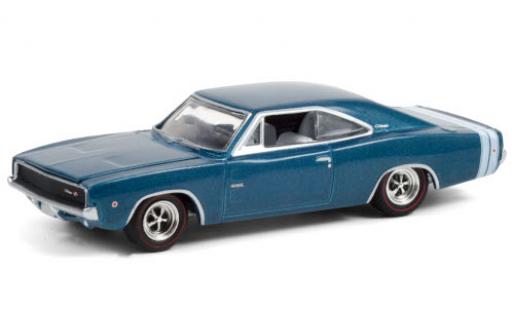 Diecast model cars Dodge Charger 1/64 Greenlight R/T HEMI metallic blue/white 1968 426 HEMI 50 Years Dodge Charger 1/64 Greenlight R/T HEMI metallic blue/white 1968 426 HEMI 50 Years diecast model cars