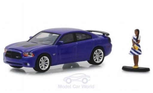 Dodge Charger 1/64 Greenlight Super Bee purple 2013 mit Figur diecast model cars