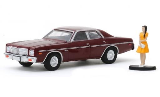 Diecast model cars Dodge Coronet 1/64 Greenlight metallic red/matt-red 1976 avec figurine Dodge Coronet 1/64 Greenlight metallic red/matt-red 1976 avec figurine diecast model cars