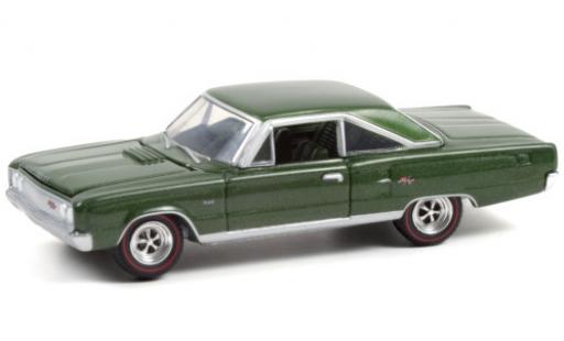 Dodge Coronet 1/64 Greenlight R/T HEMI metallic green 1967 diecast model cars