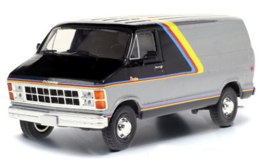 Dodge RAM 1/43 Greenlight B250 Street Van grey/black 1980 avec Décorer diecast model cars