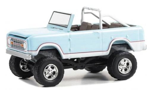 Diecast model cars Ford Bronco 1/64 Greenlight Custom blau 1970 1:64 Ford Bronco 1/64 Greenlight Custom blau 1970 1:64 diecast model cars