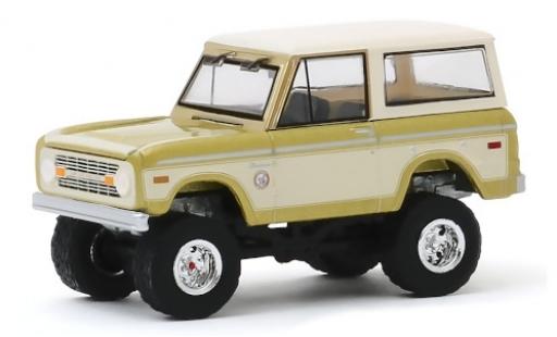 Diecast model cars Ford Bronco 1/64 Greenlight gold/white Colorado Gold Rush 76 1976 Ford Bronco 1/64 Greenlight gold/white Colorado Gold Rush 76 1976 diecast model cars