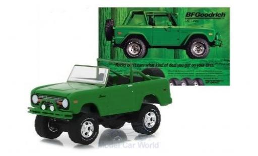 Ford Bronco 1/64 Greenlight green 1971 diecast model cars