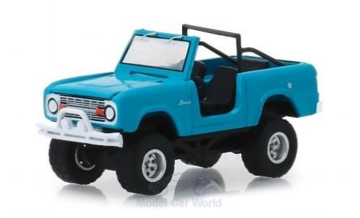 Diecast model cars Ford Bronco 1/64 Greenlight blue 1967 Ford Bronco 1/64 Greenlight blue 1967 diecast model cars