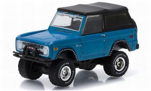 Diecast model cars Ford Bronco 1/64 Greenlight metallic blue 1975 All-Terrain Series 2 Ford Bronco 1/64 Greenlight metallic blue 1975 All-Terrain Series 2 diecast model cars