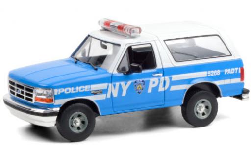 Diecast model cars Ford Bronco 1/18 Greenlight NYPD - New York City Police Department 1992 Ford Bronco 1/18 Greenlight NYPD - New York City Police Department 1992 diecast model cars