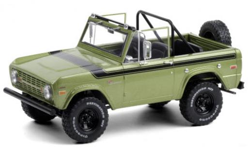 Diecast model cars Ford Bronco 1/18 Greenlight Sport metallic green/black 1969 Ford Bronco 1/18 Greenlight Sport metallic green/black 1969 diecast model cars