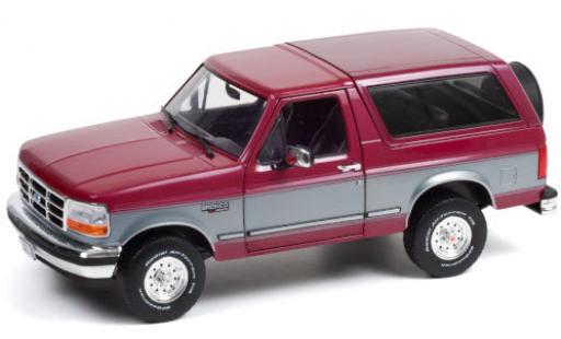 Diecast model cars Ford Bronco 1/18 Greenlight XLT red/grey 1996 Ford Bronco 1/18 Greenlight XLT red/grey 1996 diecast model cars