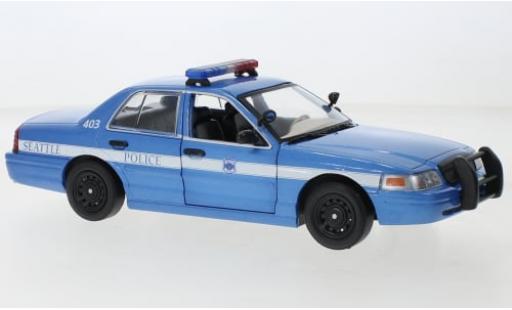 Ford Crown 1/24 Greenlight Victoria Police Interceptor Seattle Police 2001 1:24 diecast model cars