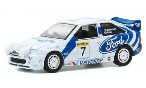 Diecast model cars Ford Escort 1/64 Greenlight MkV WRC RHD No.7 Rally Monte Carlo 1996 J.Kankkunen/J.Repo Ford Escort 1/64 Greenlight MkV WRC RHD No.7 Rally Monte Carlo 1996 J.Kankkunen/J.Repo diecast model cars