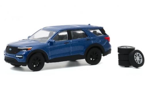 Diecast model cars Ford Explorer 1/64 Greenlight ST metallic blue 2020 avec Ersatzrädern Ford Explorer 1/64 Greenlight ST metallic blue 2020 avec Ersatzrädern diecast model cars